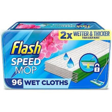 Flash Speedmop Wet Cloth Refills - Anti-Bac Floor Cleaner, Wild Orchid Scent, 96 Wipes (24 x 4)