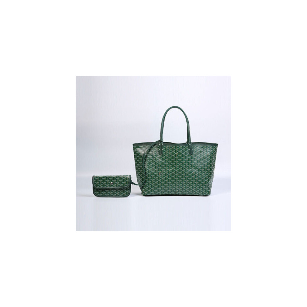 (green, large) UK Goyard Dog Tooth Bag Large Capacity Tote Mother Bag Handbag Gifts Women NEW