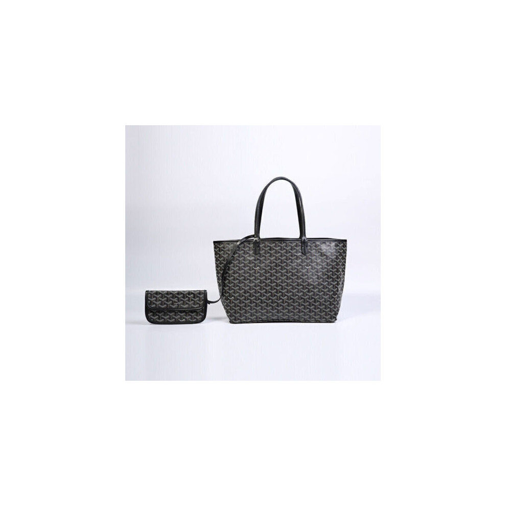 (black, medium) UK Goyard Dog Tooth Bag Large Capacity Tote Mother Bag Handbag Gifts Women NEW 
