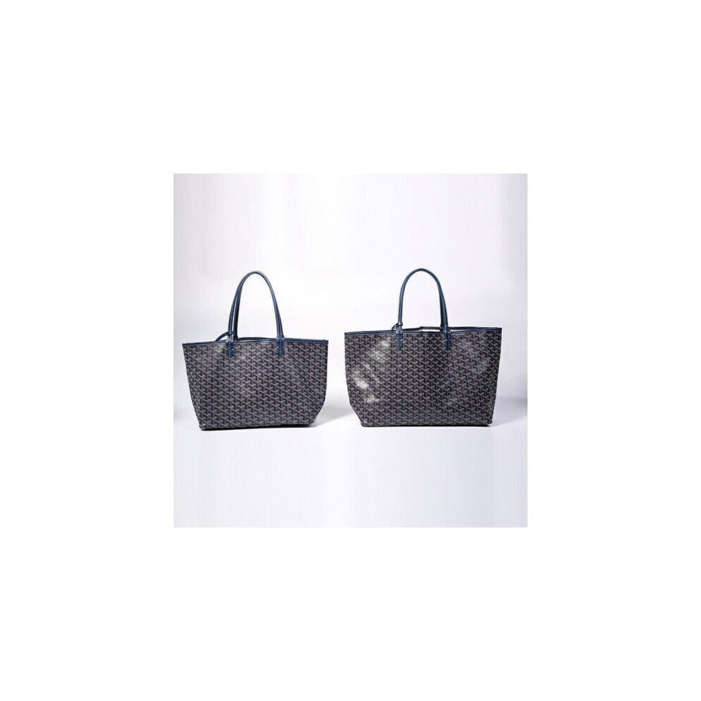 (dark blue, medium) UK Goyard Dog Tooth Bag Large Capacity Tote Mother Bag Handbag Gifts Women NEW 