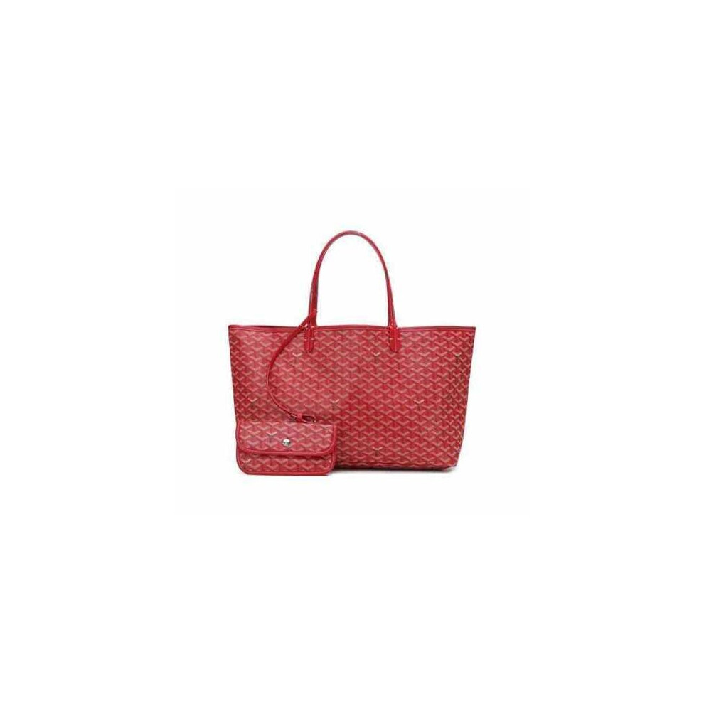 (red, large) UK Goyard Dog Tooth Bag Large Capacity Tote Mother Bag Handbag Gifts Women NEW