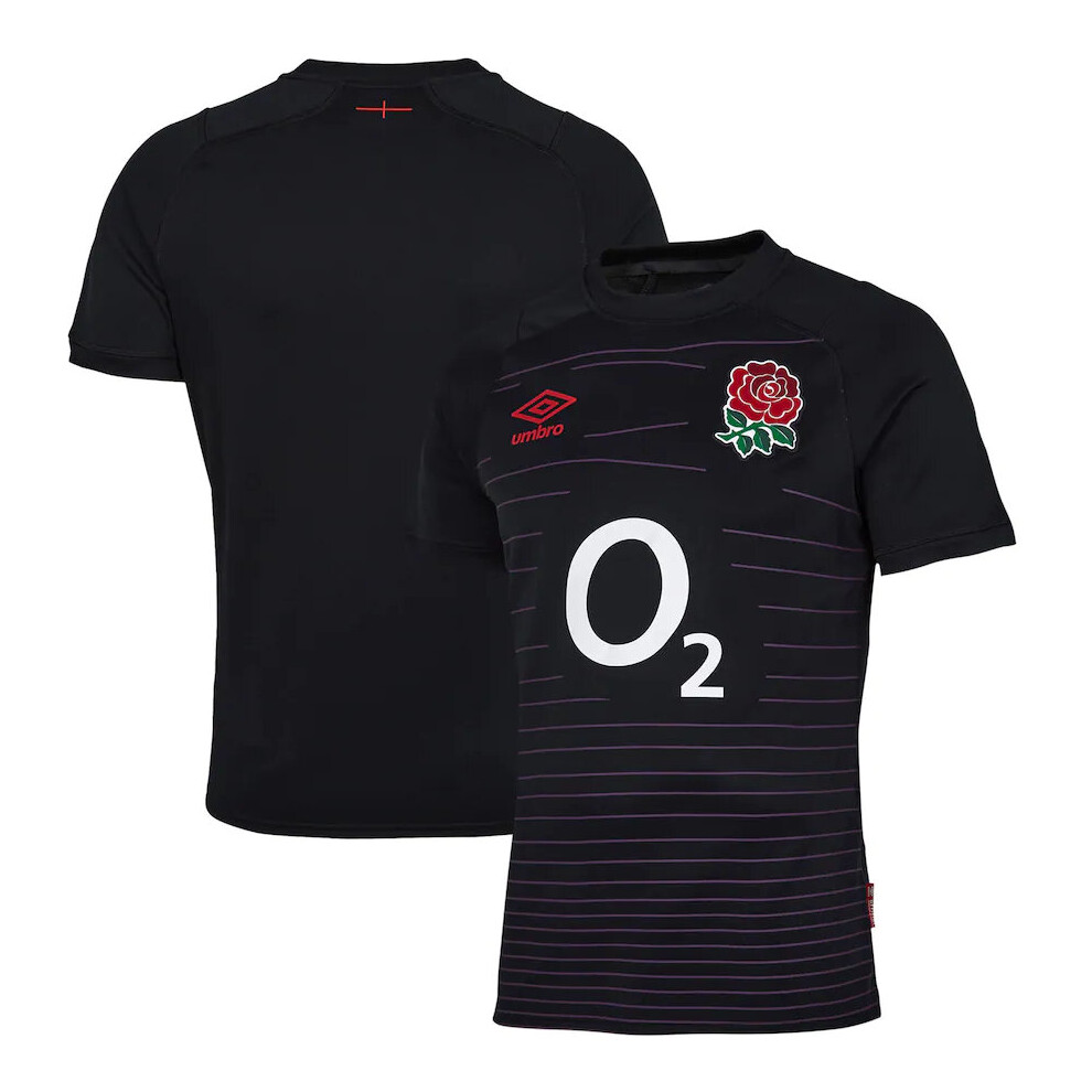 (L) 2022/23 England Rugby Shirt Alternate Jersey Black