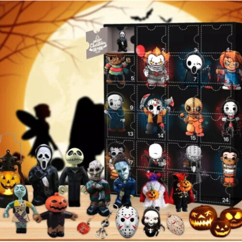 (Friday Blind Box) Advent Calendar Blind Box Horror Halloween Figure ...