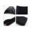2pcs VW Black Seat Belt Cover Shoulder pad Microfiber Soft Leather 3
