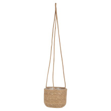 3 Bamboo Outdoor Hanging Garden Large Pots Flower Rope Baskets Planter