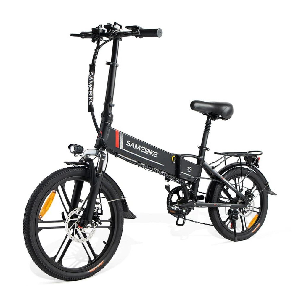 (Black) SAMEBIKE 20LVXD30-II City Electric Bike 350W Motor