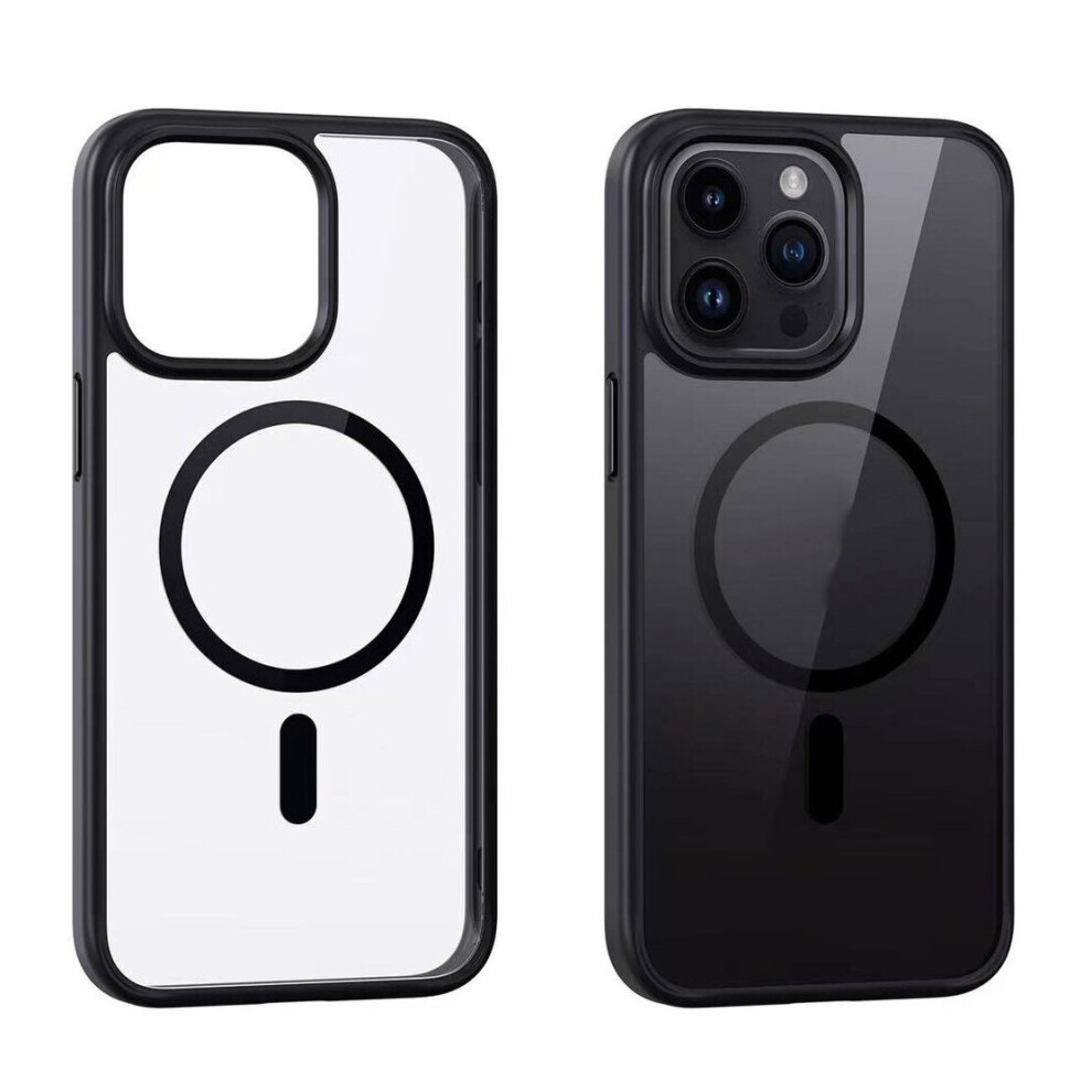 Compatible With Iphone 15 Pro Max Shockproof Magnetic Case Black 9145584622475