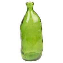 (Green) 36cm 3.1L Recycled Coloured Glass Lea Flower Vase