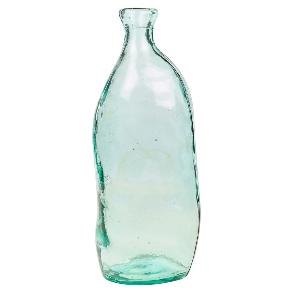 (Clear) 36cm 3.1L Recycled Coloured Glass Lea Flower Vase