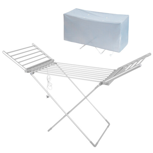 Igenix Winged Heated Airer, Aluminium, Silver, Igenix IGHA01220S