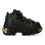 New Rock (37) NEW WALL106-S23 Unisex Metallic Black Leather Boot 1