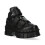 New Rock (43) NEW WALL285-S3 Unisex Metallic Black Leather Boots 3