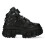 New Rock (41) NEW WALL285-S2 Unisex Metallic Black Leather Boots 1