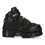 New Rock (41) NEW WALL285-S3 Unisex Metallic Black Leather Boots 1