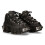 New Rock (45) NEW WALL106-S10 Unisex Metallic Black Leather Boot 2