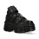 New Rock (41) NEW WALL285-S2 Unisex Metallic Black Leather Boots 3