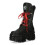 New Rock (42) NEW WALL028B-C1 Unisex Metallic Black Leather Boot 4