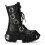 New Rock (39) NEW WALL1473-S3 Unisex Metallic Black Gothic Boot 1