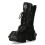 New Rock (39) WALL1473-S11 Unisex Metallic Black Gothic Boot 4