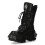 New Rock (40) NEW WALL1473-S3 Unisex Metallic Black Gothic Boot 5
