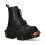 New Rock (36) NEW WALL83CCT-S8 Unisex Metallic Black Boots 3