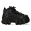 New Rock (43) NEW WALL106-S25 Unisex Metallic Black  Gothic Boot 1