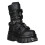 New Rock (39) New M-MET422-S1 Unisex Metallic Black Leather Boot 2