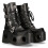 New Rock (37) 373-S2 Metallic Black Neptuno Platform Gothic Boot 2