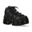 New Rock (43) NEW WALL106-S25 Unisex Metallic Black  Gothic Boot 3
