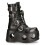 New Rock (37) 373-S2 Metallic Black Neptuno Platform Gothic Boot 3