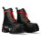 New Rock (43) WALL126CCT-C1 Unisex Metallic Black Leather Boot 2