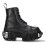 New Rock (41) New WALL083C-S4 Unisex Metallic Black Leather Boot 1