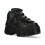 New Rock (41) New WALL106-S12 Unisex Metallic Black Leather Boot 3