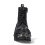 New Rock (36) New WALL083C-S4 Unisex Metallic Black Leather Boot 4