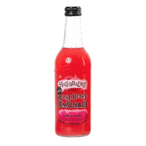 Hullabaloos Drinks Still Raspberry Lemonade 330ml (Pack of 12)