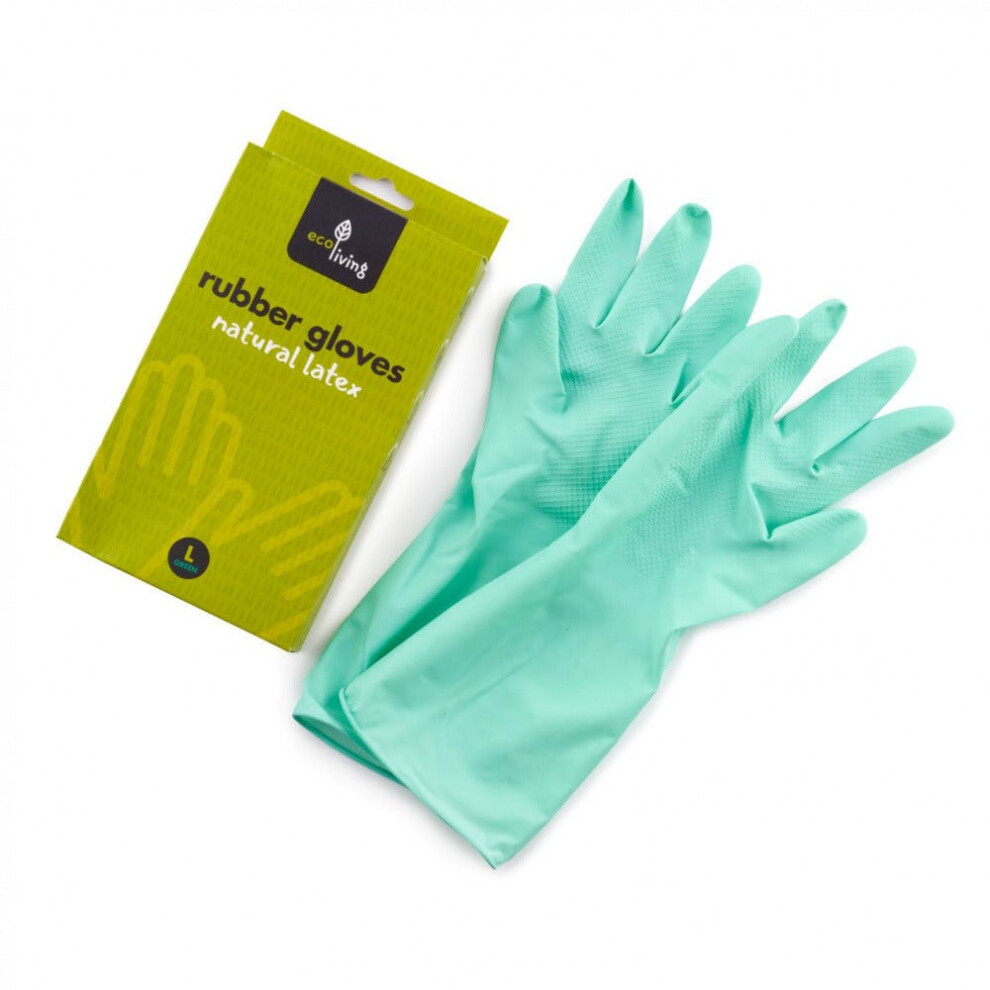 Ecoliving Natural Latex Rubber Gloves - Large 50g-image-OPC-PC8RXTF-NEW
