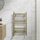 DuraTherm Heated Towel Rail Brushed Brass 750 x 450mm Flat 1