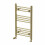 DuraTherm Heated Towel Rail Brushed Brass 750 x 450mm Flat 3