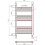 DuraTherm Heated Towel Rail Brushed Brass 750 x 450mm Flat 4