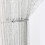 (White) Glitter String Door String Curtain Panels Fly Screen Room Divider Voile Curtains 1