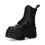 New Rock (39) NEW WALL083C-S5 Unisex Metallic Black Leather Boot 5