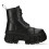 New Rock (39) NEW WALL083C-S5 Unisex Metallic Black Leather Boot 1