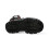 New Rock (45) NEW WALL028B-C1 Unisex Metallic Black Leather Boot 6