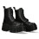 New Rock (39) NEW WALL083C-S5 Unisex Metallic Black Leather Boot 2
