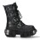 New Rock (46) NEW WALL373-S3 Unisex Metallic Black Leather Boots 1