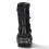New Rock (46) NEW WALL373-S3 Unisex Metallic Black Leather Boots 6