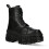 New Rock (36) NEW WALL083C-S5 Unisex Metallic Black Leather Boot 3
