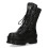 New Rock (39) NEW WALL373-S6 Unisex Metallic Black Gothic Boot 5