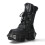 New Rock (46) NEW WALL373-S3 Unisex Metallic Black Leather Boots 5
