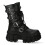 New Rock (38) NEW WALL373-S5 Unisex Metallic Black Leather Boots 1